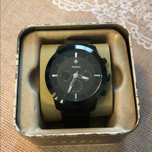 Black Fossil Watch